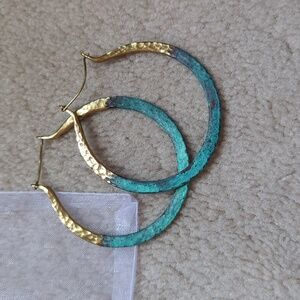 Anthropologie Dipped Hoops.